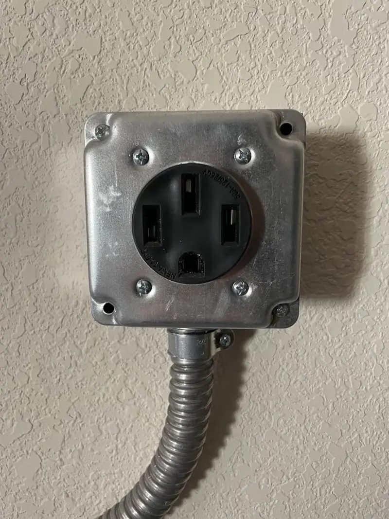NEMA 14-50 outlet installed for Smart Home Electrical in Hempfield